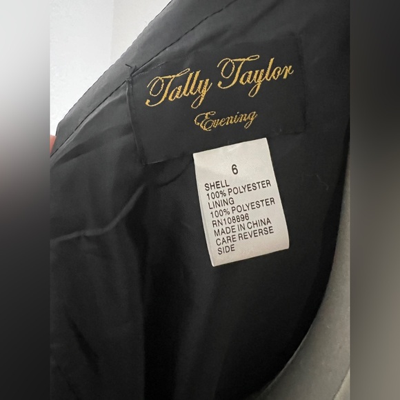 Tally Taylor Black One Shoulder Evening Cocktail Dress - Picture 6 of 7